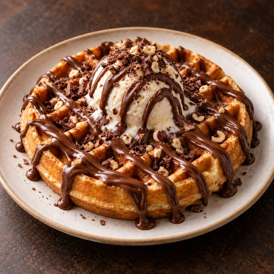 Nutella Ice Loaded Waffle